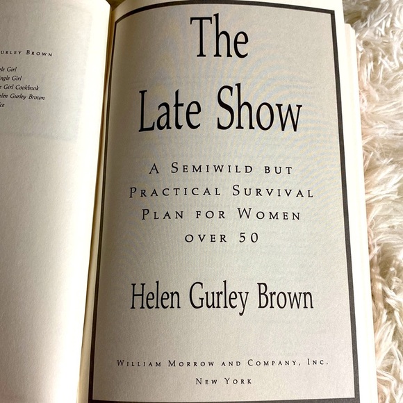 THE LATE SHOW HELEN GURLEY BROWN HB EUC - Picture 3 of 5